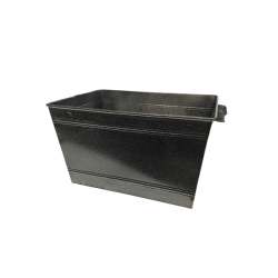 Κουβάς ξύλων μεταλλικός με χερούλια 50x30x26cm