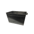 Κουβάς ξύλων μεταλλικός με χερούλια 50x30x26cm
